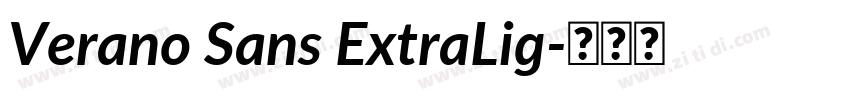 Verano Sans ExtraLig字体转换